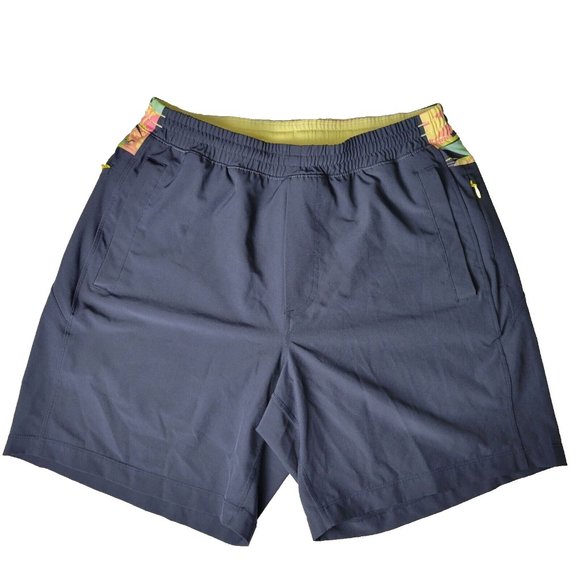 Birddogs Other - birddogs Mens L Rare Tropical Print Stretch Pull On Zip Pocket Lined Swim Trunks